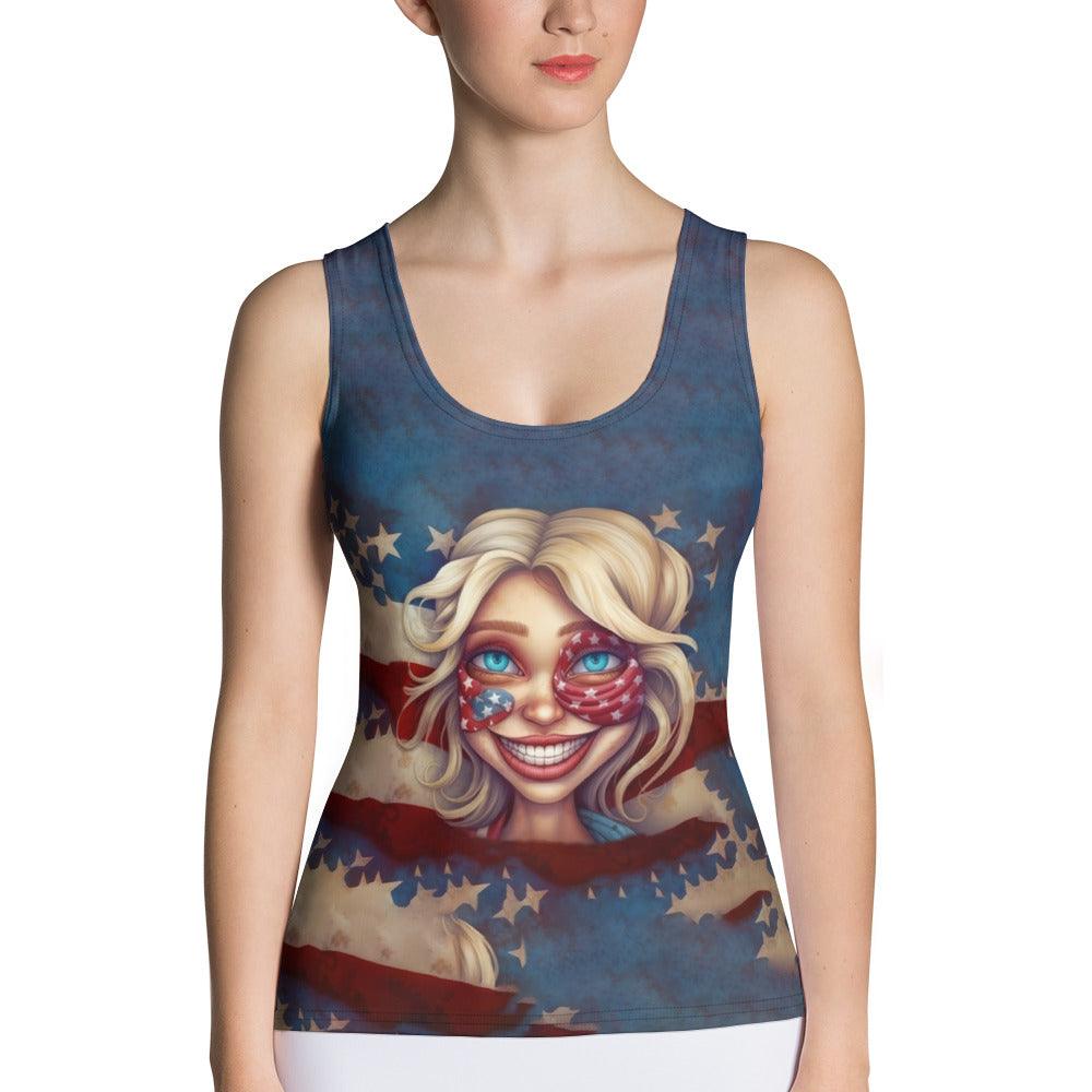 Midnight Magic Sublimation Cut & Sew Tank Top - Beyond T-shirts