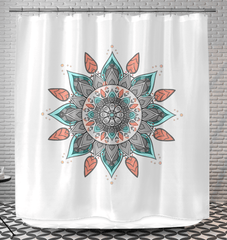 Mandala Harmony Bamboo Shower Curtain - Beyond T-shirts