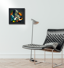 Metal Inferno Wrapped Canvas