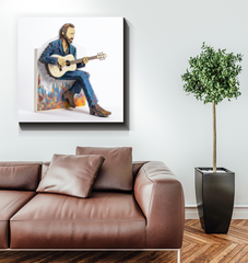 Enchanted Garden Wrapped Canvas showcasing vibrant garden scenery