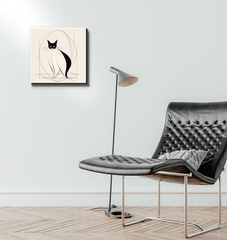 Graceful Cat Ballet Pose Canvas - Beyond T-shirts