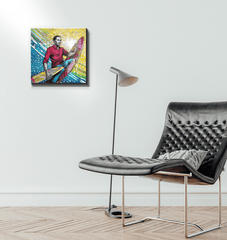 Surfing 5 20 Canvas in a chic living room