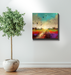 Desert Mirage Wrapped Canvas