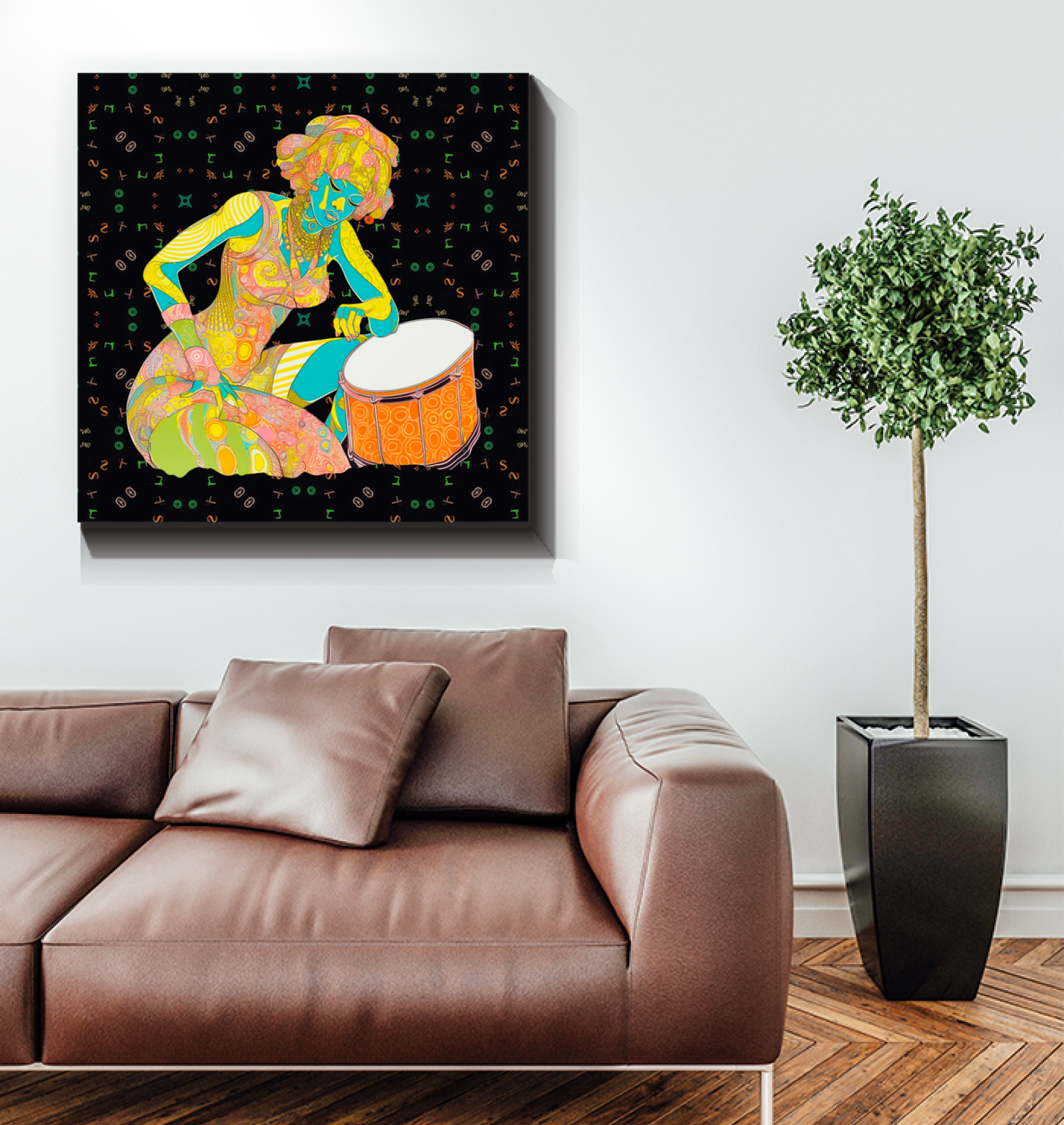 Bold and colorful Vibrant Harmonie Decoret wall art.