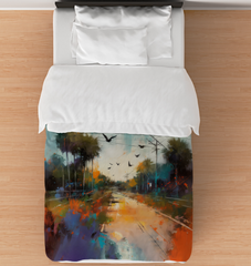 Starry Night Reflection Comforter