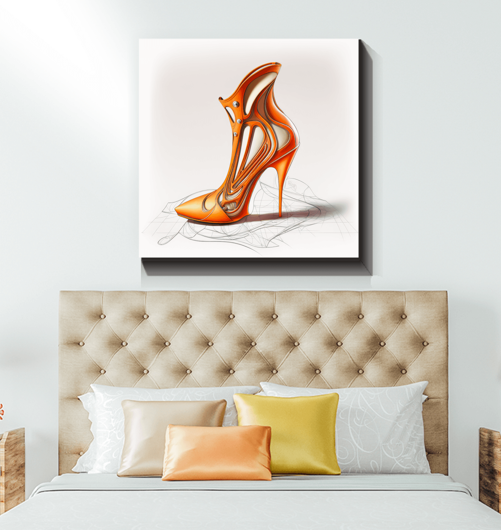 Abstract Expressions of Future Shoes - Canvas - Beyond T-shirts