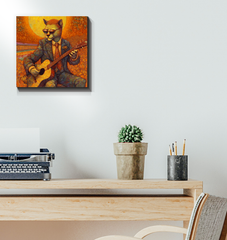 Kitty Cat Serenity Wrapped Canvas