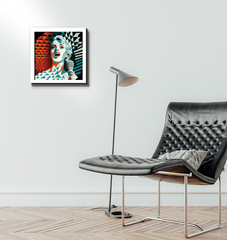 Retro music themed wrapped canvas art