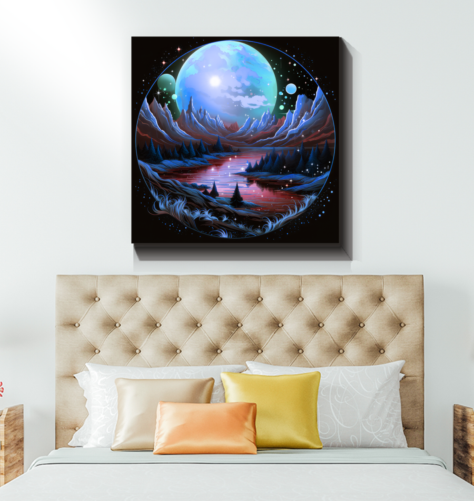 Majestic Maples Autumn Landscape Canvas