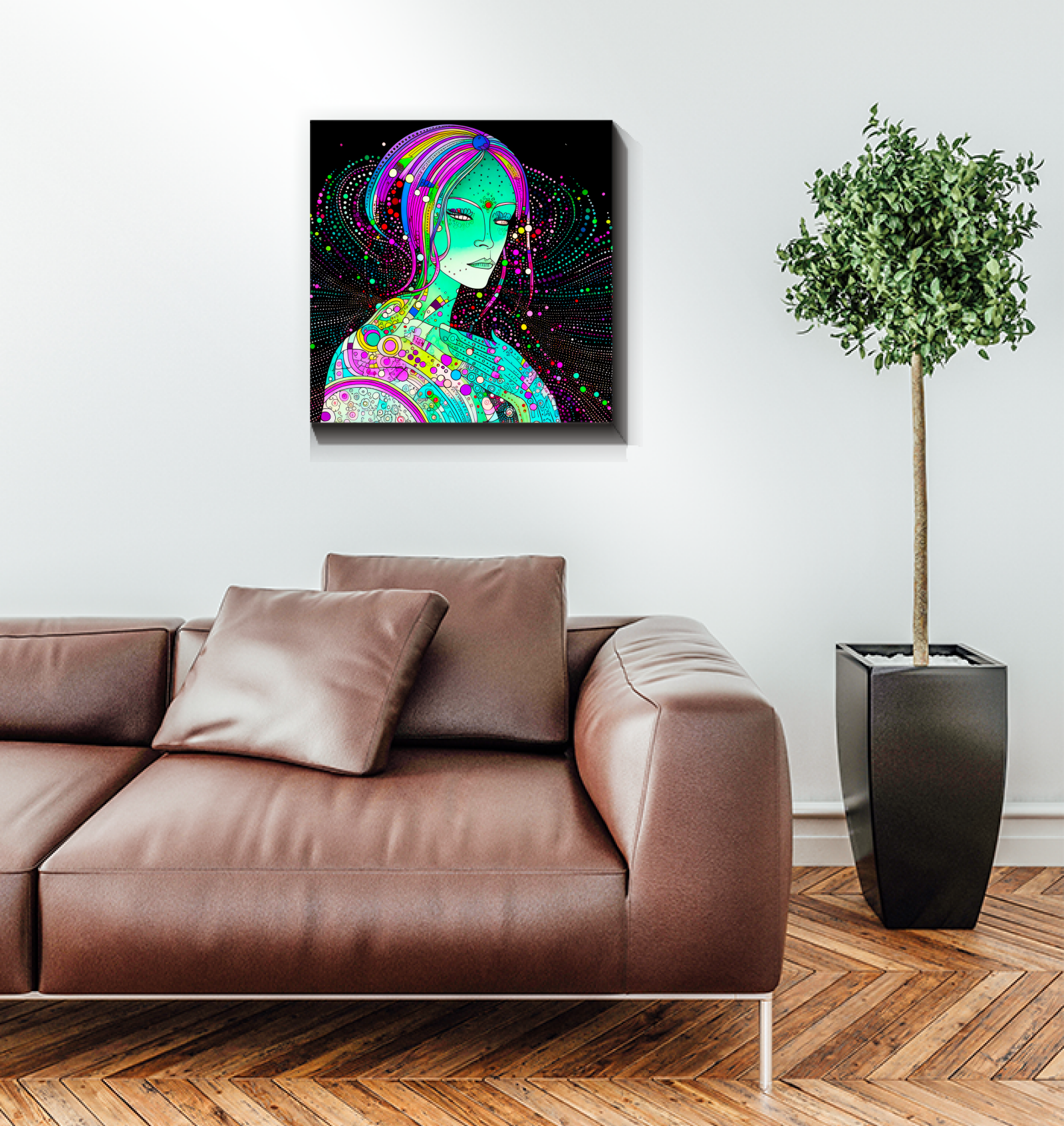 Morning Glory Meadow art piece for home and office decor.