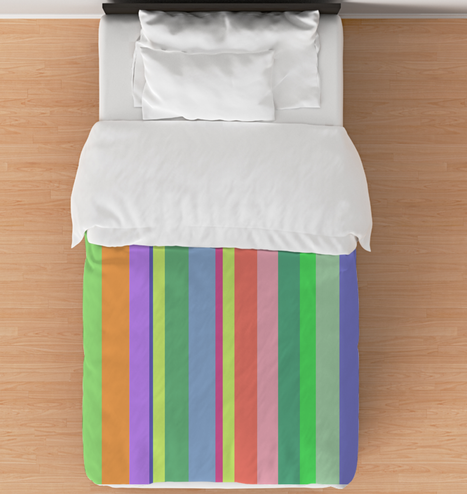 Sunset Serenity Duvet Cover with calming sunset colors for a peaceful bedroom atmosphere.