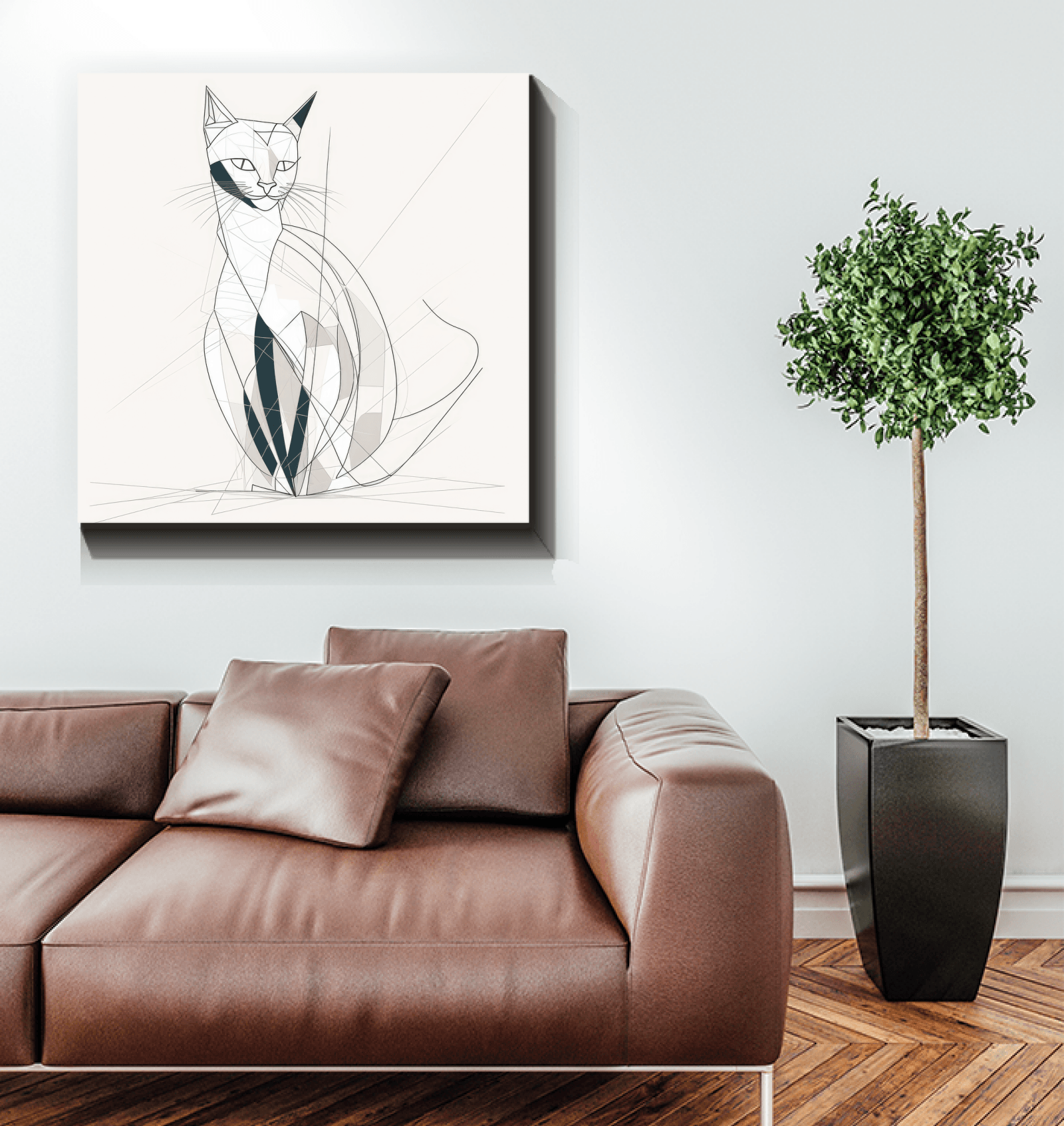 Playful Cat Yarn Tangle Canvas - Beyond T-shirts