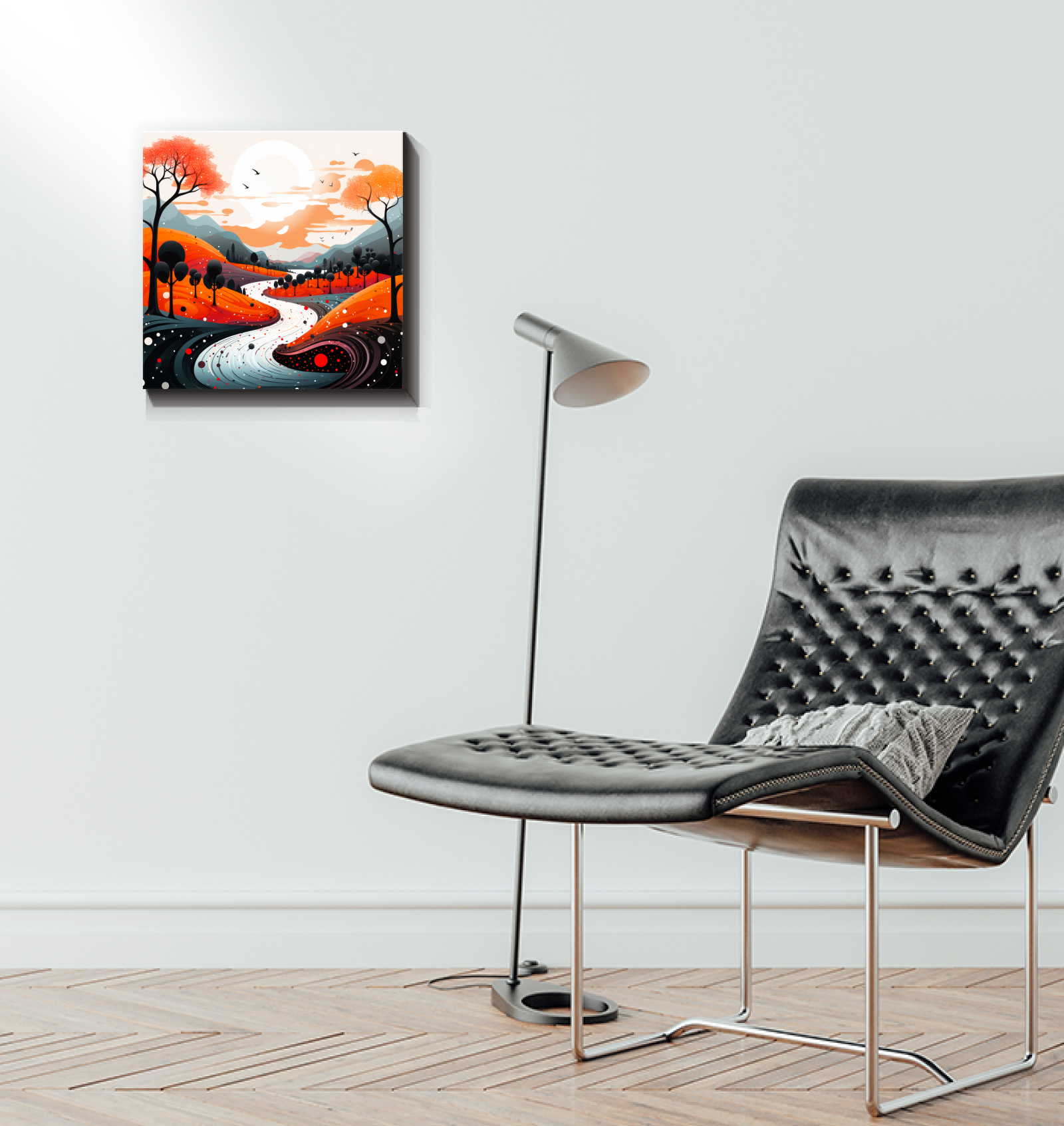 Serene Savannah African Landscape Canvas