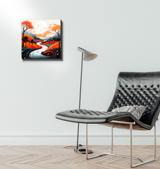 Serene Savannah African Landscape Canvas