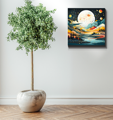 Whimsical Wildflowers Meadow Canvas