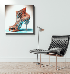 Walking on Air: Futuristic Shoe Canvas Print - Beyond T-shirts