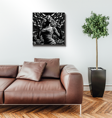 Rave Radiance Wrapped Canvas