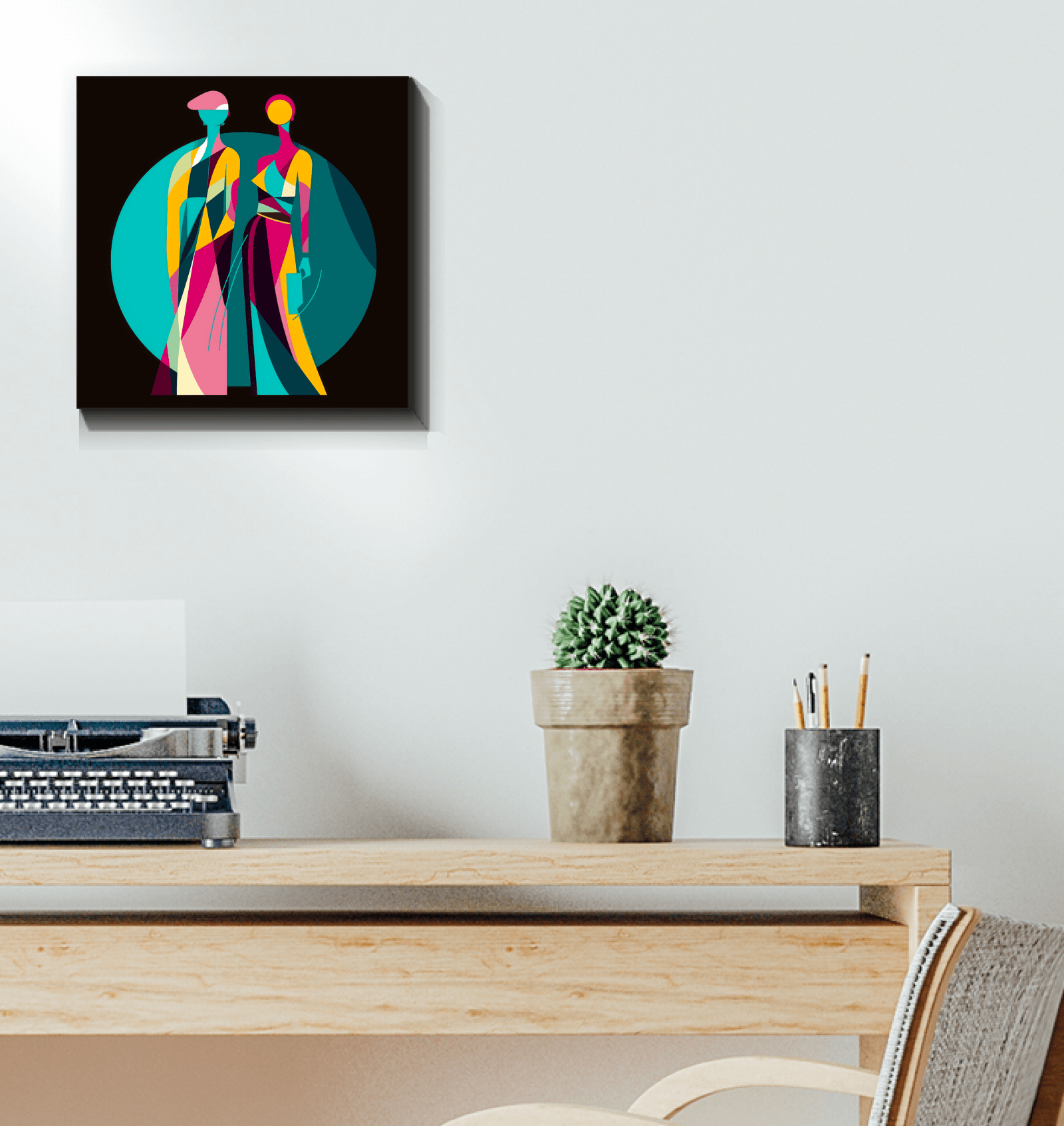 Vibrant Vogue Runway Canvas Print - Beyond T-shirts