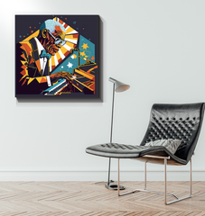 Rock 'n' Roll Reverie Wrapped Canvas