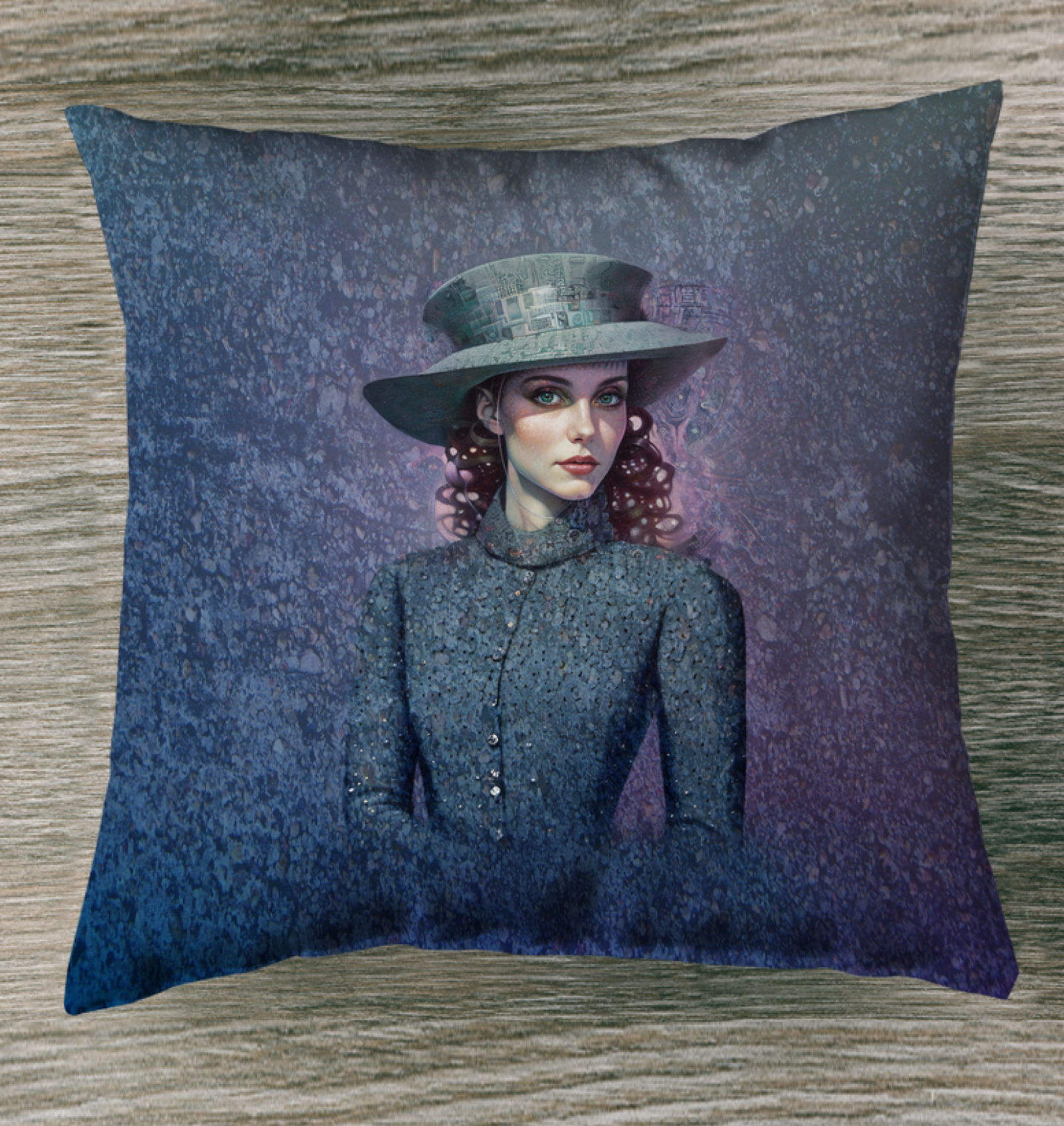 Abstract Harmony Beyond Style Indoor Pillow with artistic design.