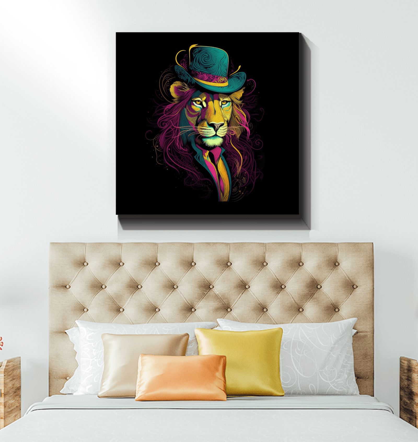 Regal Stare Canvas Art - Beyond T-shirts