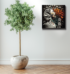 Symphony Silhouette Wrapped Canvas