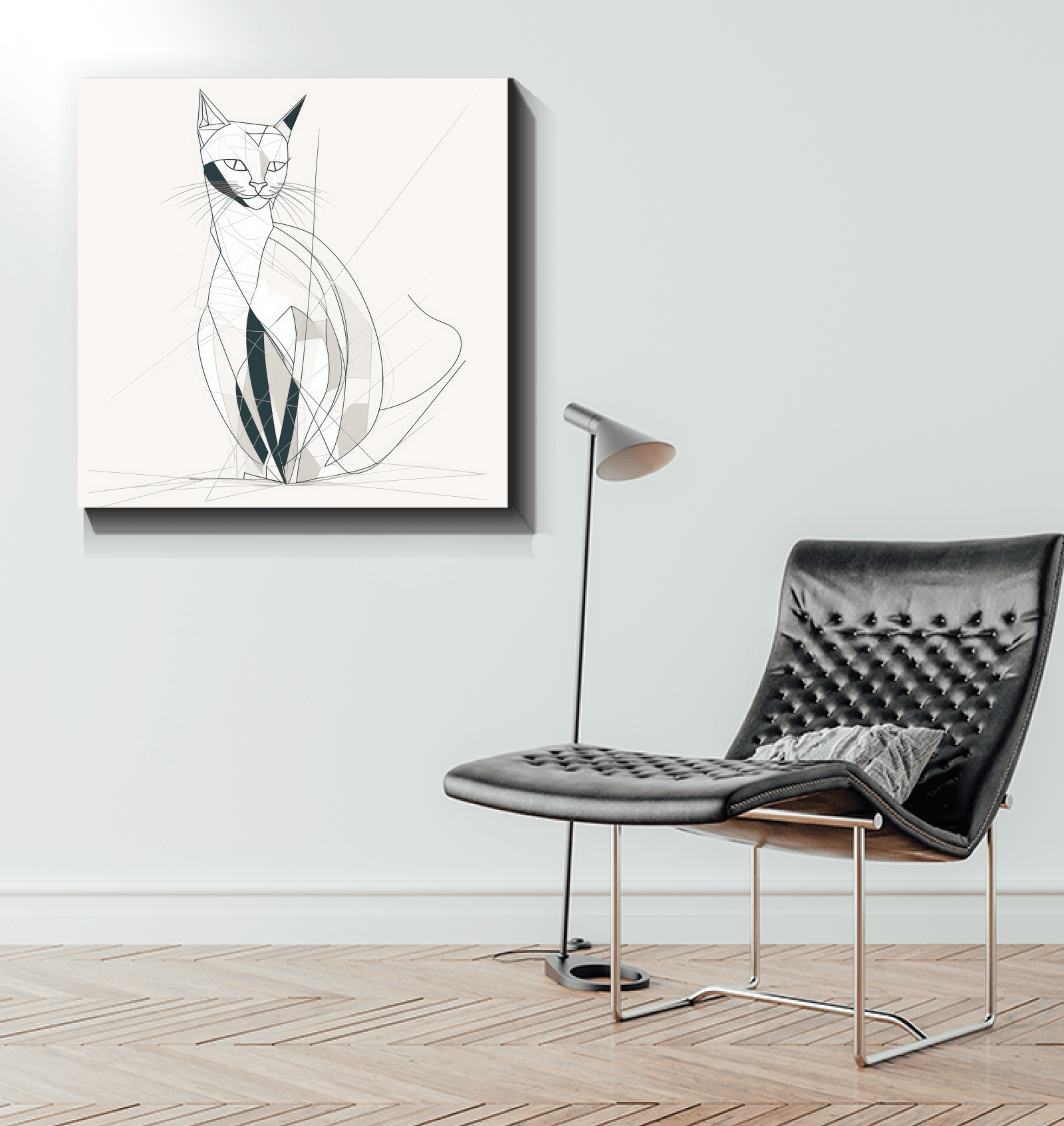 Playful Cat Yarn Tangle Canvas - Beyond T-shirts