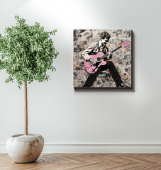 Euphoric Resonance Wrapped Canvas Notes Of Bliss - Beyond T-shirts