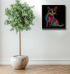 Mysterious Gaze Canvas Print - Beyond T-shirts