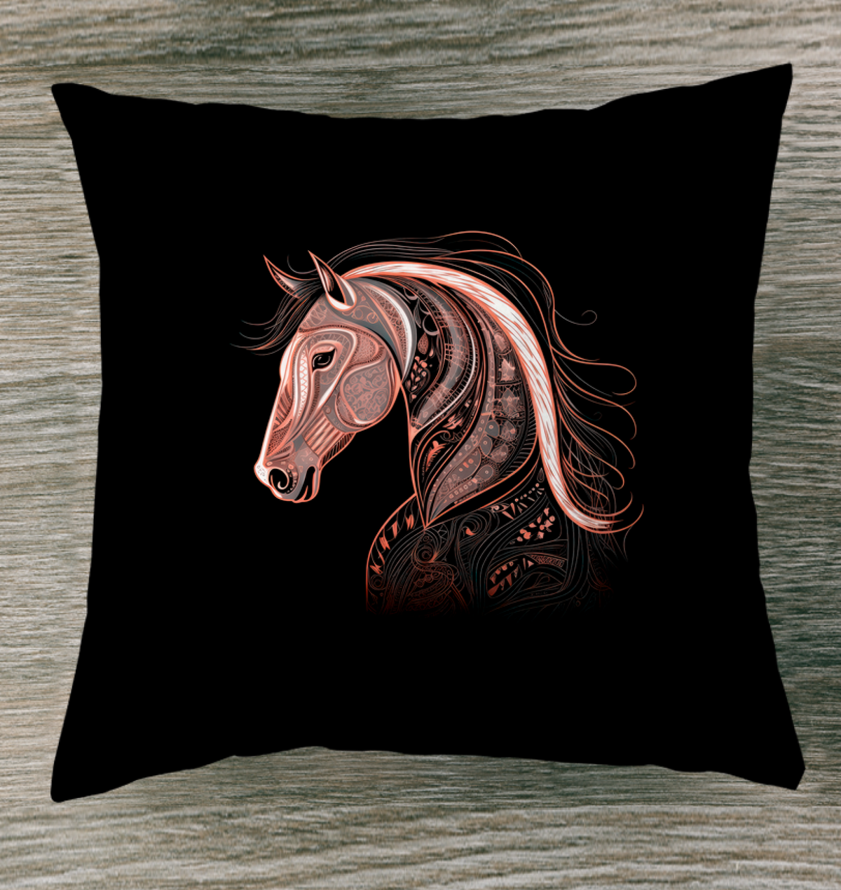Majestic Stallion Sunset Pillow