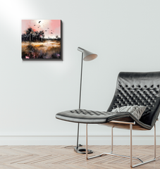 Hidden Waterfall Landscape Wrapped Canvas