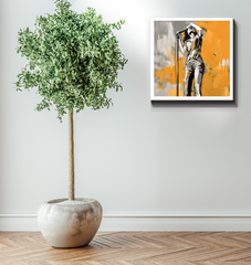 Mystical Mirage Minimalist Abstract Wrapped Canvas