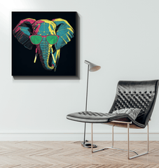 Elephant Family Bond Canvas Print - Beyond T-shirts