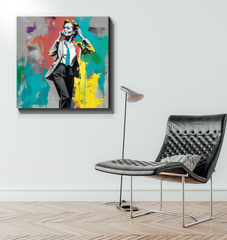 Nature's Symphony Minimalist Abstract Wrapped Canvas