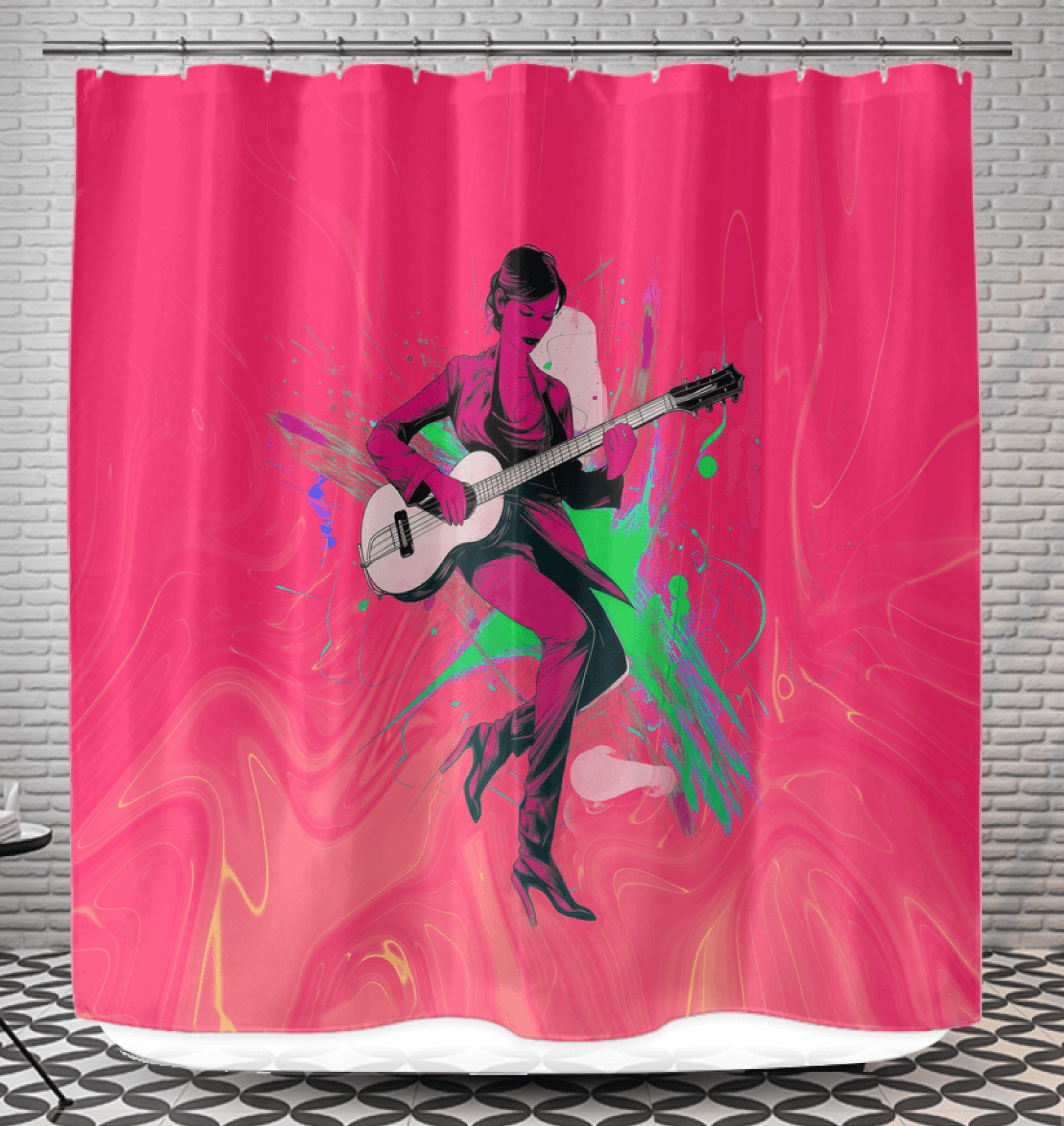Harmonious Melodies Shower Curtain - Beyond T-shirts