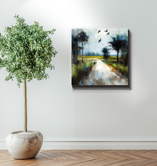 Waterfall Wonder Landscape Wrapped Canvas