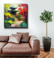 Desert Mirage Landscape Wrapped Canvas