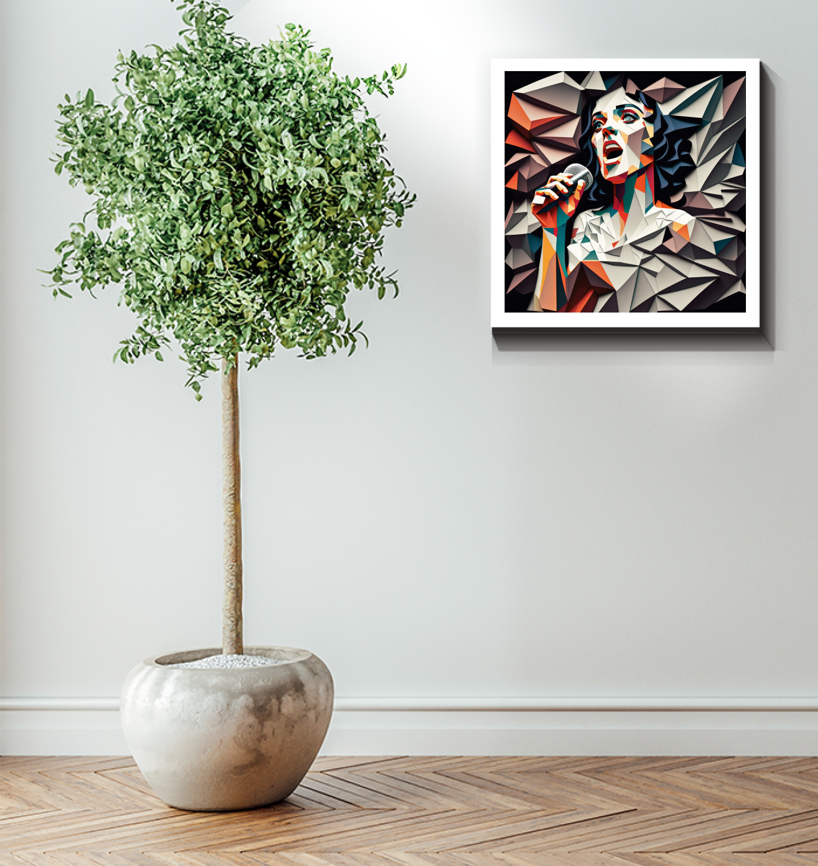Edgy urban grunge canvas print