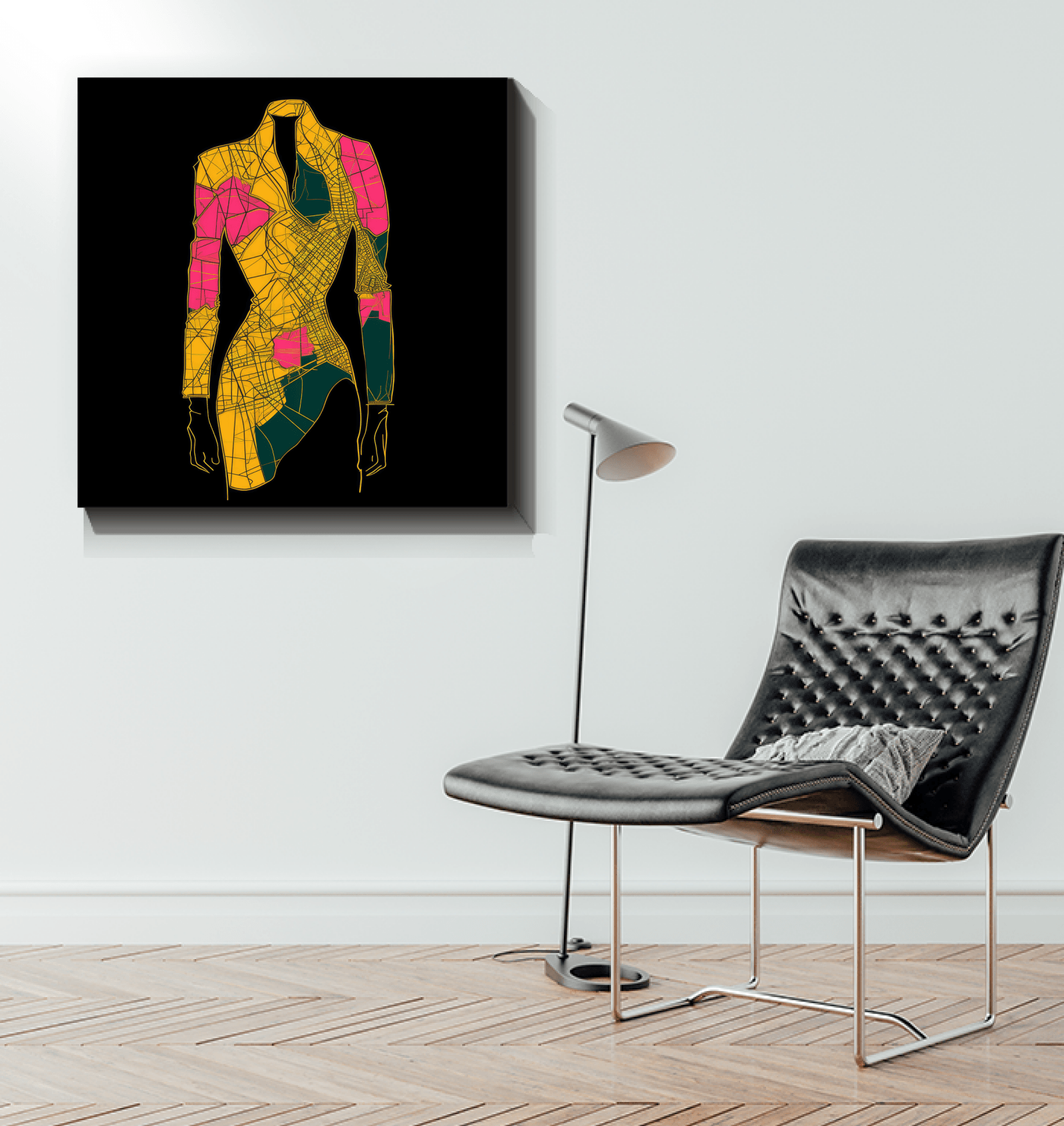 Gallery-Ready Graffiti Couture Fusion Canvas - Beyond T-shirts