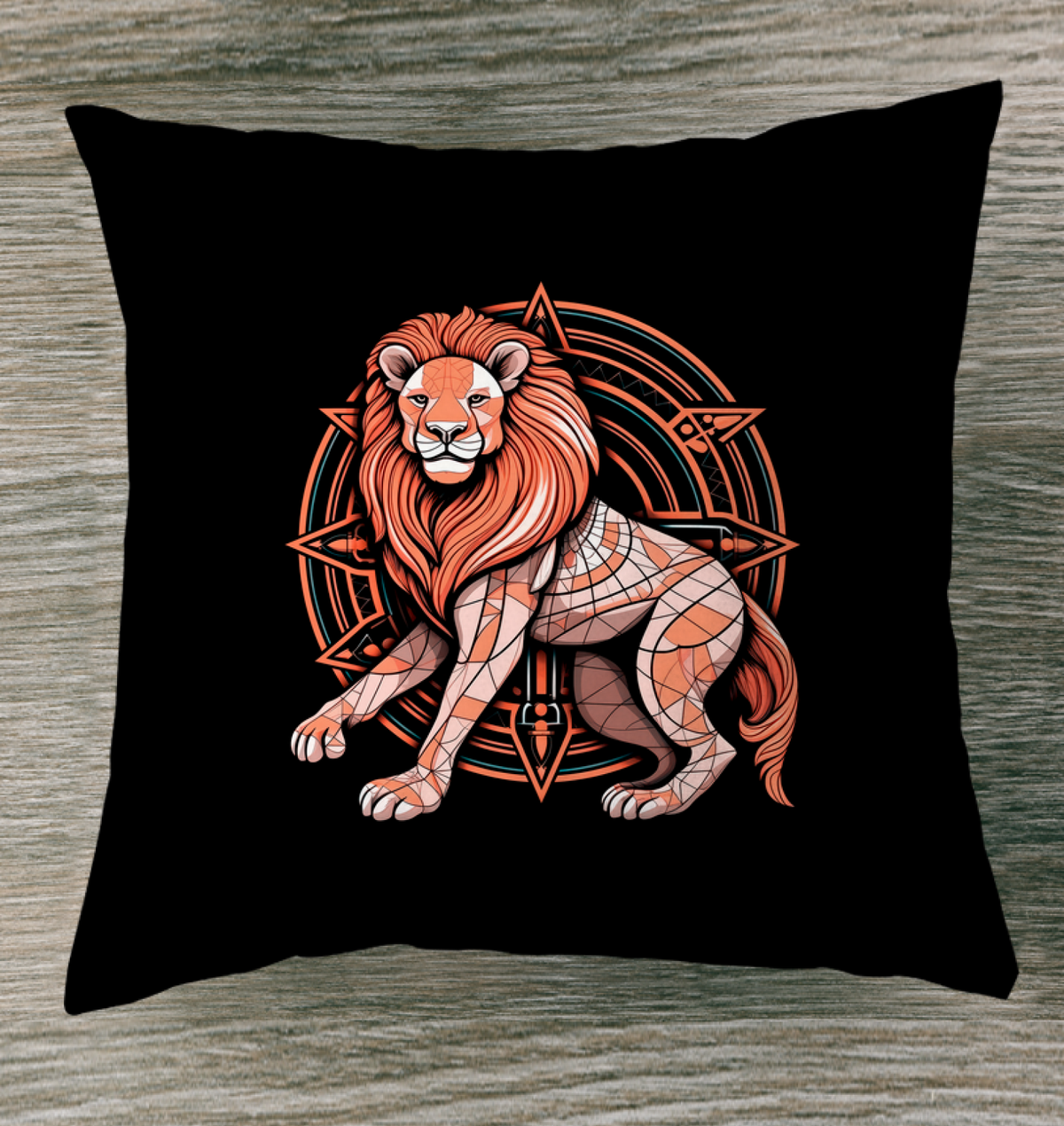 Majestic Lion King Sunset Pillow