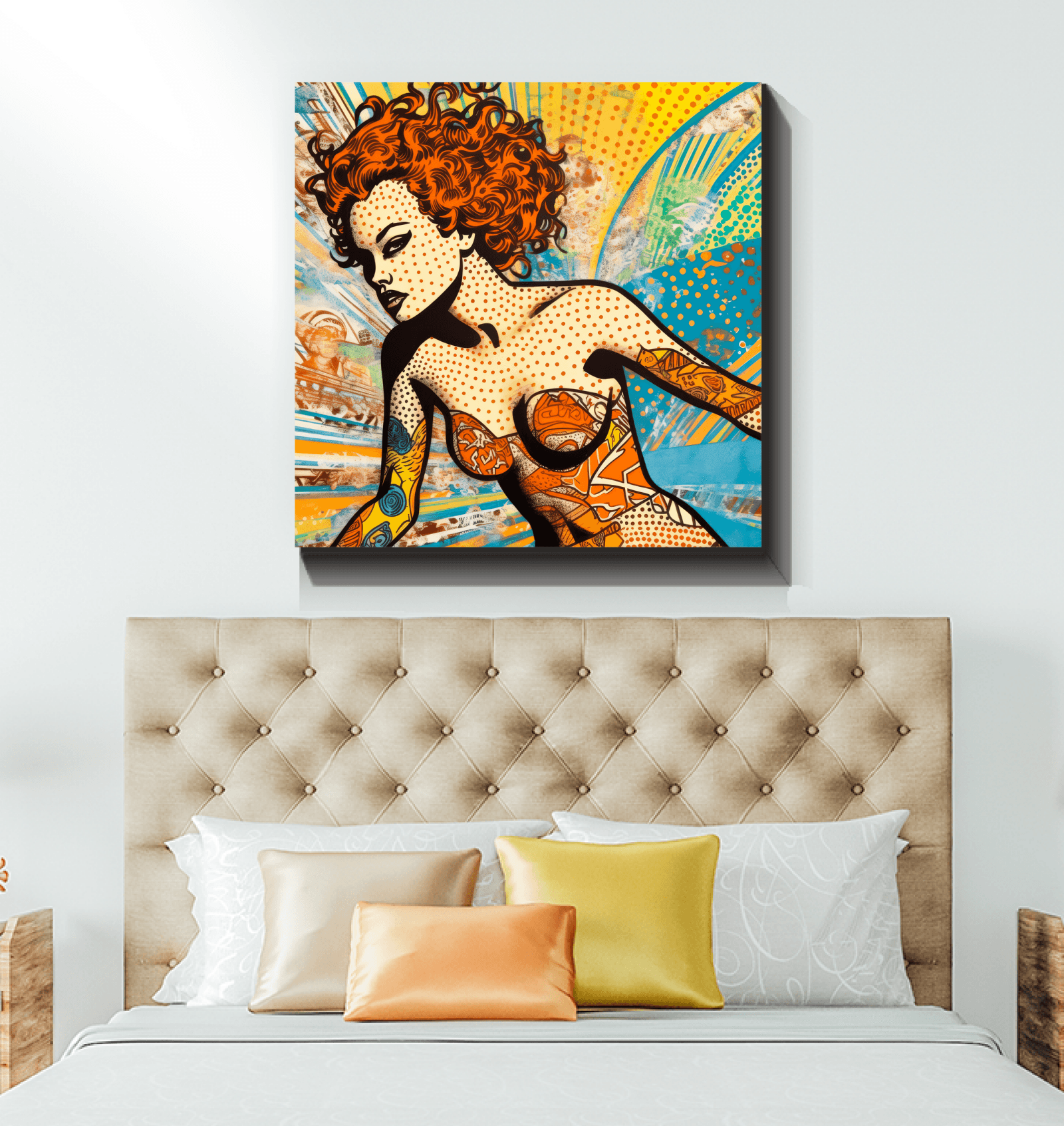 Tranquil surf scene on Surfing 5 24 Wrapped Art
