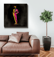 Fashionable Floral Elegance Canvas - Beyond T-shirts