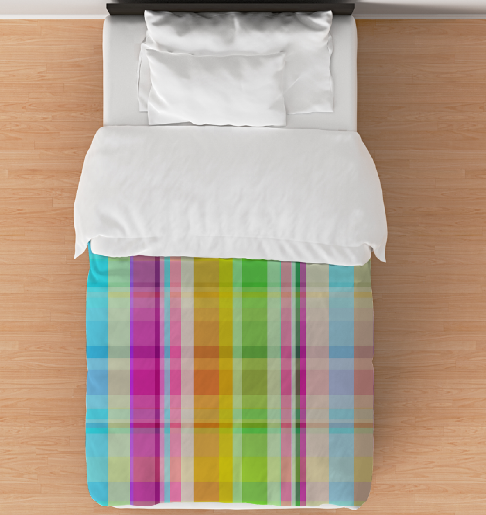 Dive into a colorful dreamscape with the Prism Fusion Duvet Cover, where every color combines for a vibrant sleep experience.