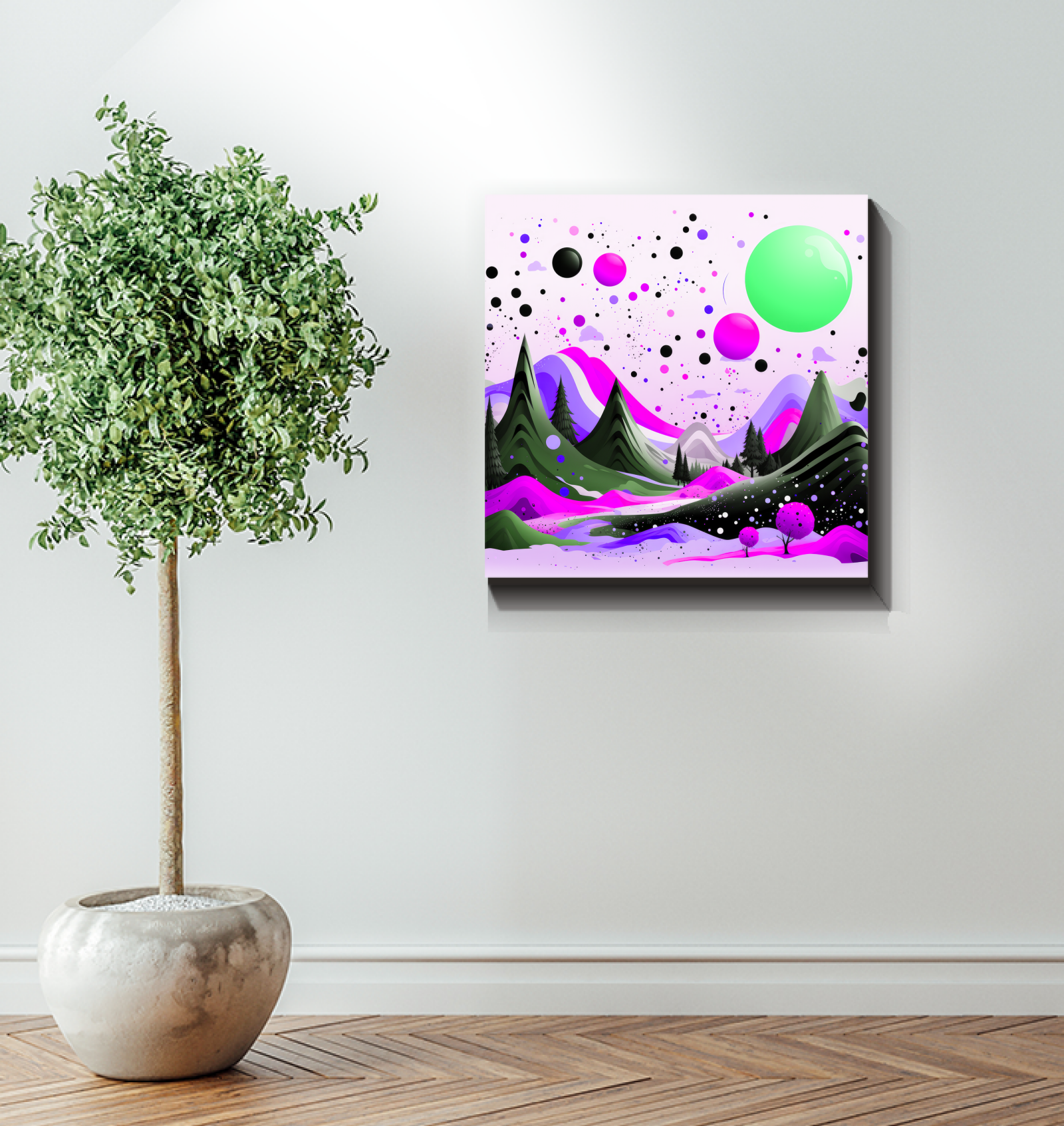 Tranquil Tundra Arctic Landscape Canvas