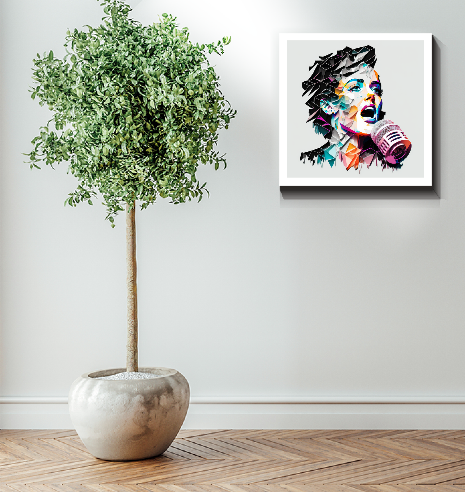 Trippy rock music journey wall art canvas