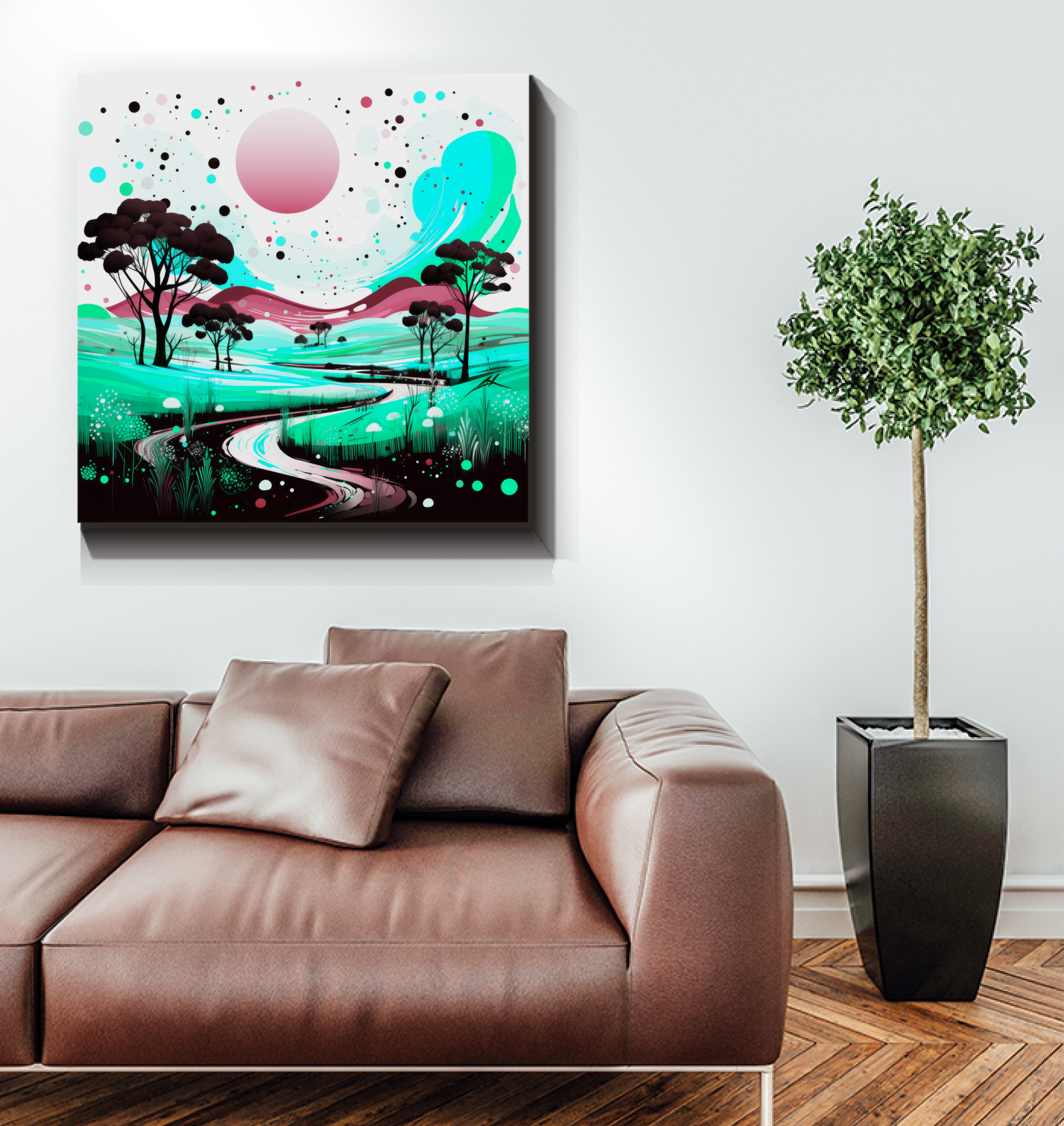 Breathtaking Biome Jungle Landscape Canvas