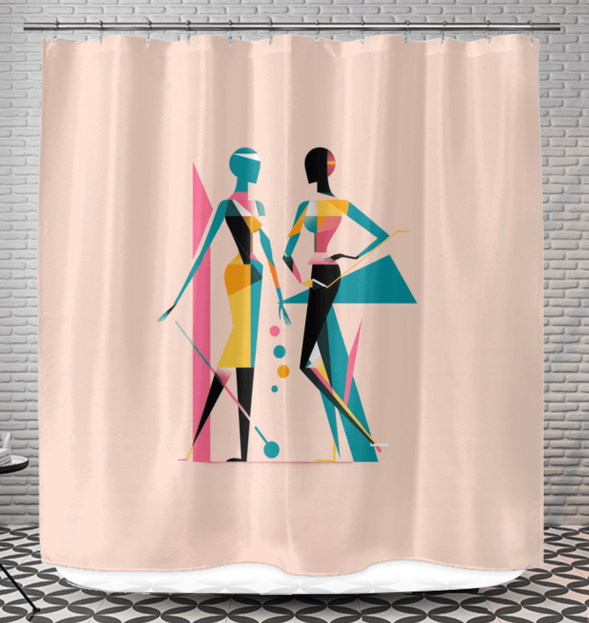 Abstract Elegance Shower Screen - Beyond T-shirts