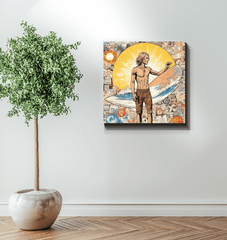 Surfing Dreams Canvas Art Print - Beyond T-shirts