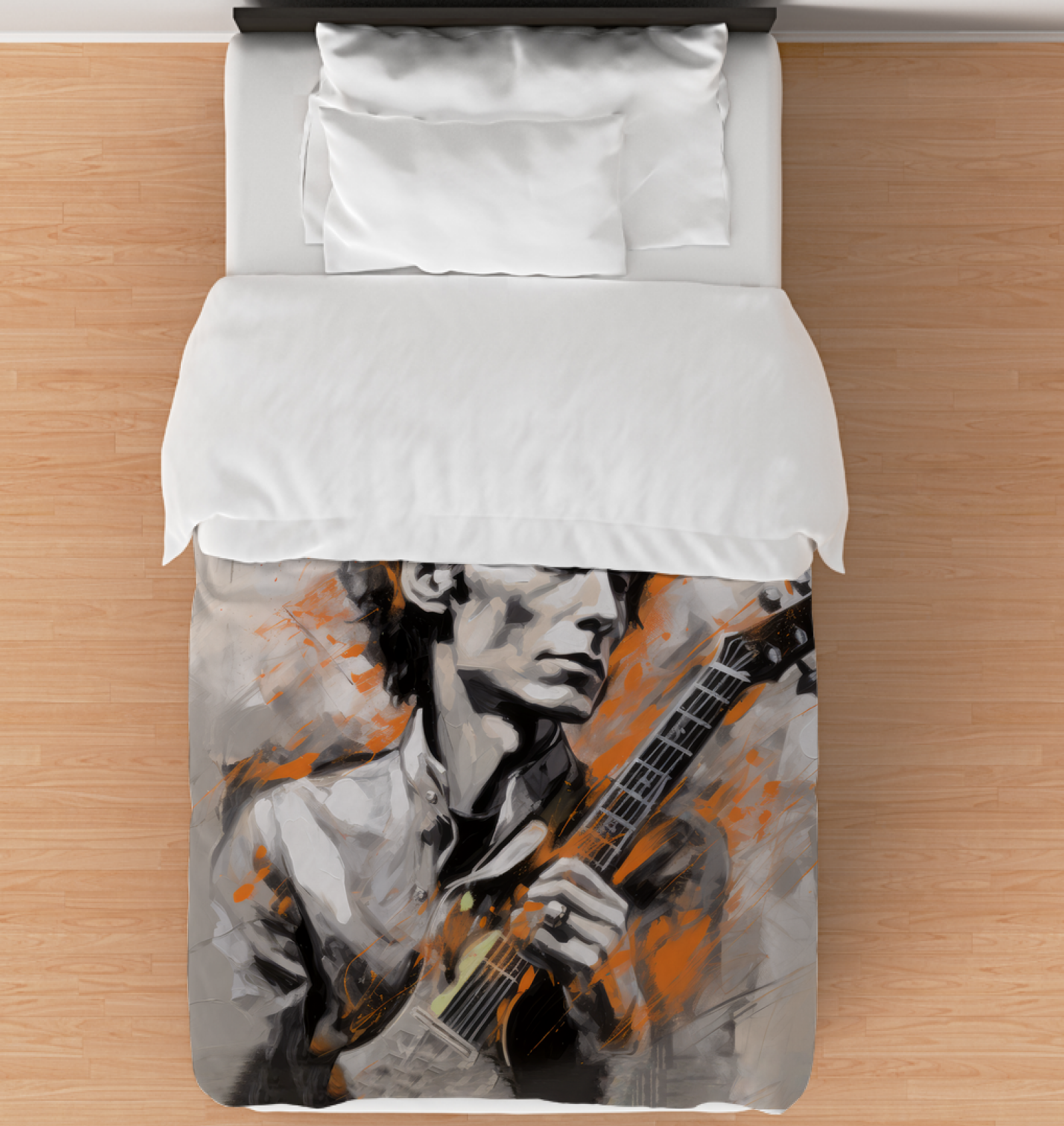 Harmony of Shapes Comforter - Modern Artistic Bedding.