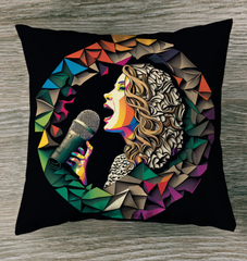 Acoustic Serenity Outdoor Pillow